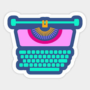 Minimalist Typewriter Sticker